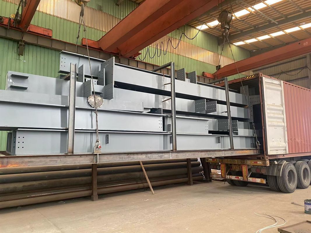 40' Container Loading Prefabricated Steel Frame Buildings For Warehouse ...