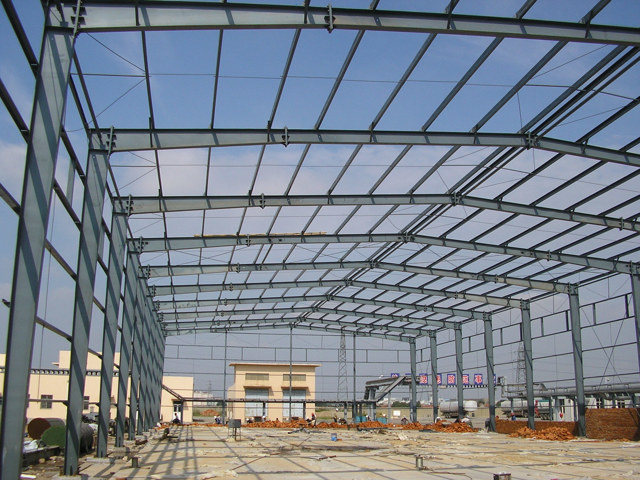 Prefab Space Frame Prefab Space Frame Construction Structure Industrial Metal Building ...