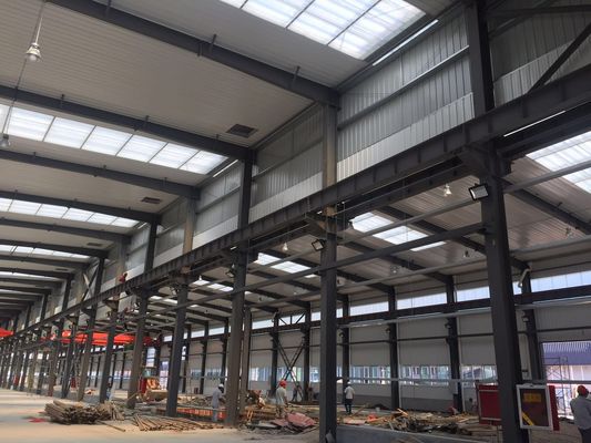Customized Steel Structure Building With EPS/Glass Wool Insulation And 5-28mm