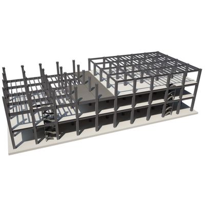1-3 Floors Office Steel Warehouse Prefab Steel Structure Frame Mix Use Building