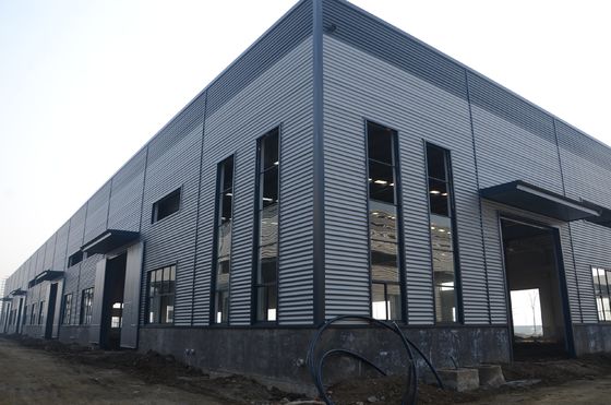 Muti Storey Designed High Strength Pre Engineered Structural Workshop Mixed With Office And Shop