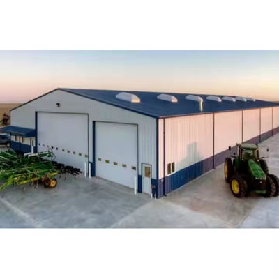 Modern Prefabricated Steel Structure Factory Warehouse Production Zone Coupled With Managerial Offices With Anti Rust Steel