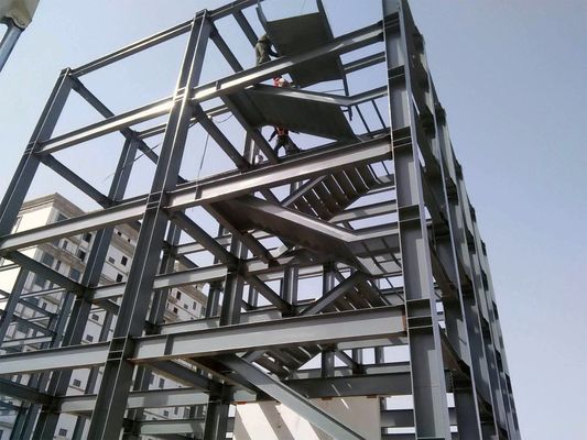 3-5 Storeys Prefabricated Steel Frame Warehouse Offices Shopping Mall Commercial Buildings