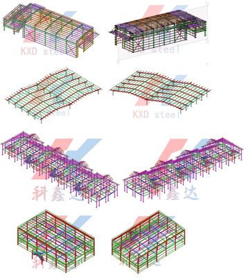 Custom Acceptable Architectural Engineered Steel Structural Buildings By KXD