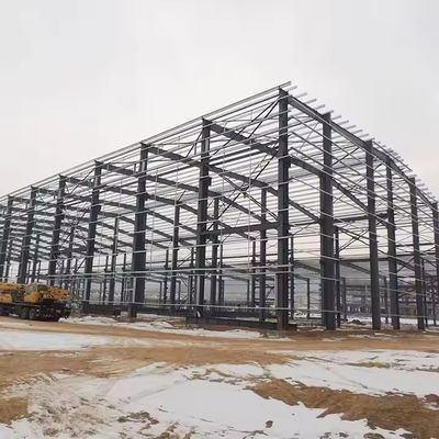 Fully Customizable Light Steel Structure Frame Prefabricated Big Canopy Warehouse Workshop For Heavy Bending
