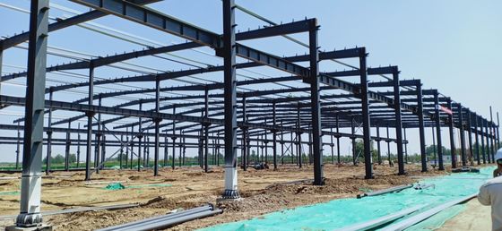 Customized Hot-Rolled H high strength Bolted  SGS, BV Steel Structure Workshop