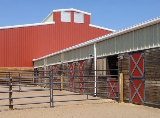 Prefabricated Steel Structure Horse Barn - Durable Metal Horse Stables