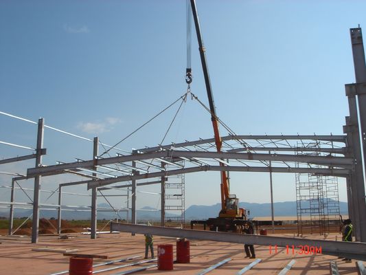 Lightweight Steel Structure Warehouse Shed with Q355 H Section Frame