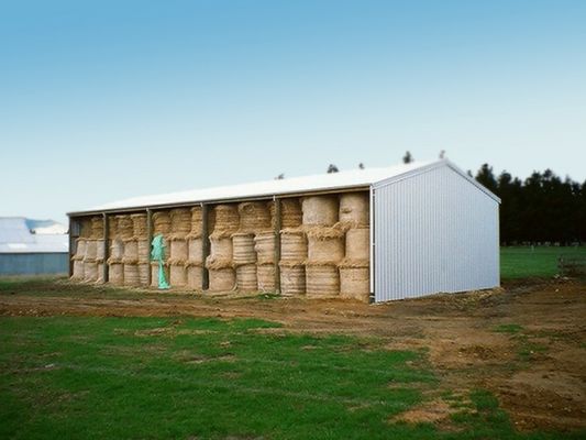 Prefab Steel Structure Building for Hay Storage - Clear Span Framing