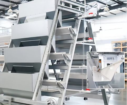 H Type 4 Tier Chicken Cage Automatic Poultry Battery Cages Poultry Equipment