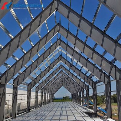 Structural Steel Beam on Roof of Building Residential Construction