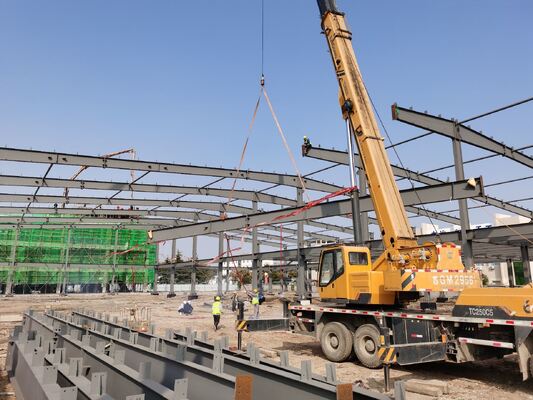 Pre Engineered Metal Building Q355B Welded H Beam Steel Frame Structure Construction For Industrial Storage